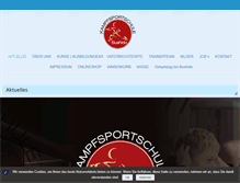 Tablet Screenshot of kampfsportschule-bushido.de